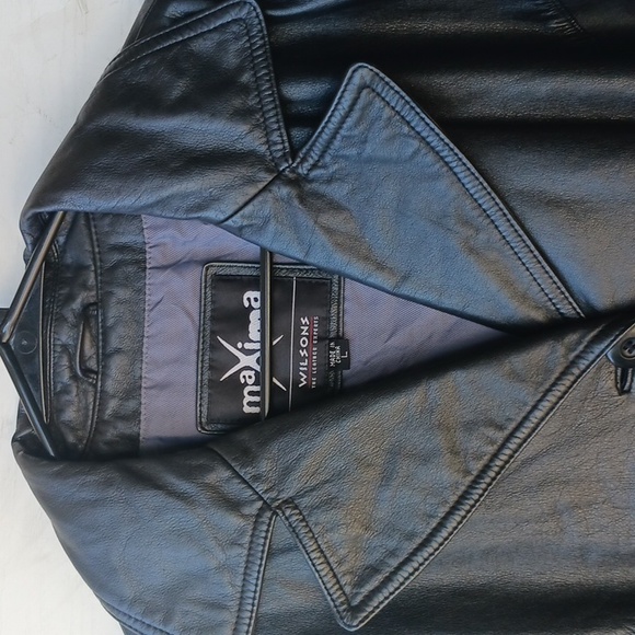 Wilsons Maxima genuine leather jacket coat womens size Large beautiful!! - Picture 4 of 15